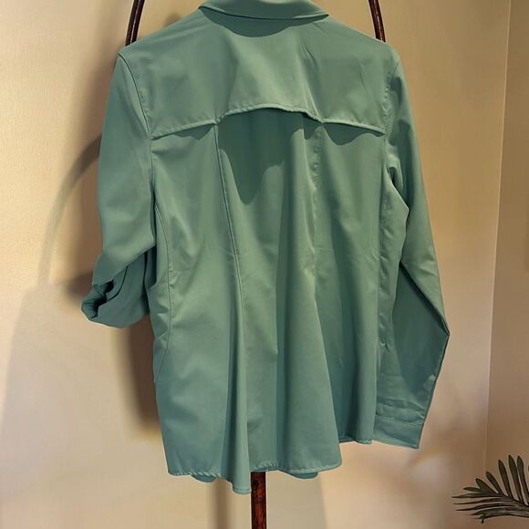 REI SAGE Blue Hiking Shirt Large - Picture 4 of 12